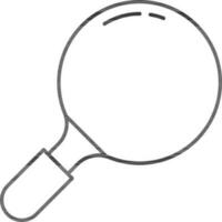 Table Tennis or Ping Pong Racket. vector