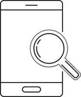 Search sign or symbol in flat style. vector