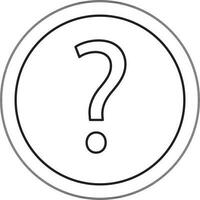 Vector Help sign or symbol.
