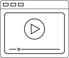 Video Marketing sign or symbol. vector