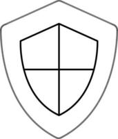 Web Protection sign or symbol with shield. vector