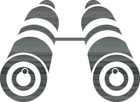Illustration of binocular icon in flat style. vector