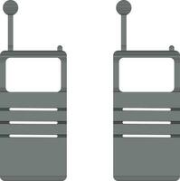 Illustration of walkie talkie icon in flat style. vector