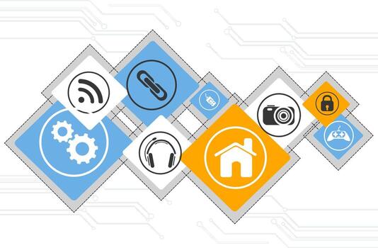 plano web íconos en resumen antecedentes. vector