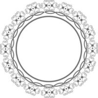 elegante floral marco diseño. vector