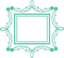 Creative frame with floral design. vector