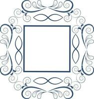 Floral decorated frame design. vector