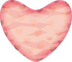 Creative beautiful heart for Happy Valentine's Day. vector