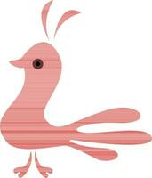 Flat style Love bird icon in red color. vector