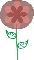 Vector illustration of flat flower icon.
