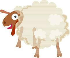 Illustration of a sheep. vector