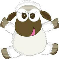 Character of a sheep. vector