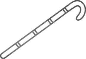 Flat illustration of a Cane. vector