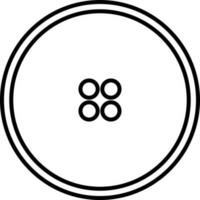 Flat illustration of a button. vector