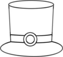 Flat illustration of Leprechaun Hat. vector