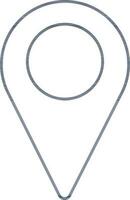 Isolated Location Point Outline Icon. vector