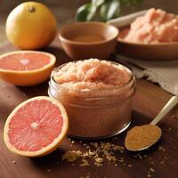 photo of Exfoliating grapefruit body scrub