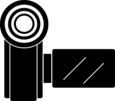 Camcorder in black and white color. vector