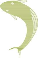 ilustración de pescado en Piscis de zodíaco señales. vector