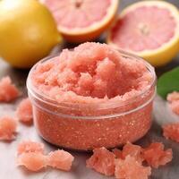 foto de exfoliante pomelo cuerpo fregar ai generado