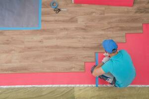 Laminate Flooring Installing photo