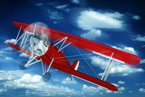 Biplane on the Sky photo