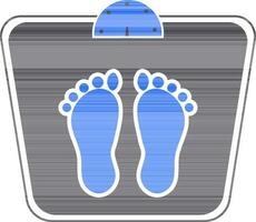 Flat sign or symbol of Weighing Machine. vector