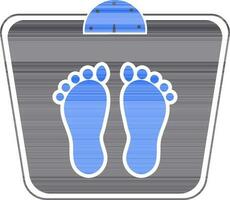 Flat sign or symbol of Weighing Machine. vector