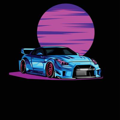 Nissan Gtr R35 Vector Art, Icons, and Graphics for Free Download