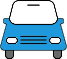 Front side view of a Car. vector