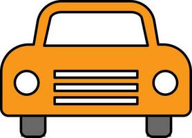 Front side view of a Car. vector