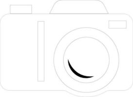 Flat style photographic camera icon. vector