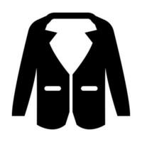 Coat Glyph Icon Design vector