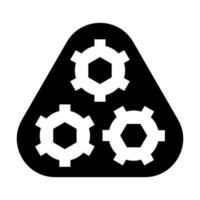 Gears Glyph Icon Design vector