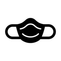 Dust Mask Glyph Icon Design vector