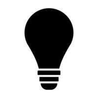 Light Bulb Glyph Icon Design vector