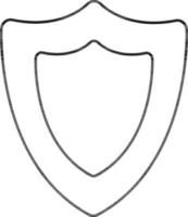 Security icon made with black line strokes. vector