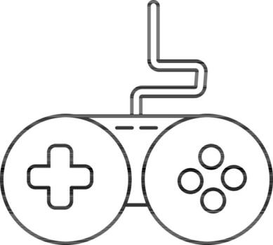 Game controller icon in flat style. vector