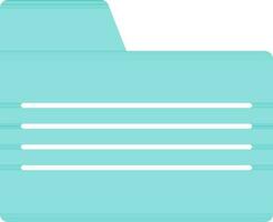 File folder icon in color. vector