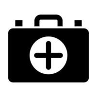 First Aid Kit Glyph Icon Design vector