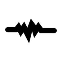 Pulse Rate Glyph Icon Design vector