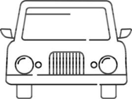 Front view illustration of a Car. vector
