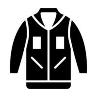 Jacket Glyph Icon Design vector