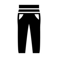 pantalones glifo icono diseño vector