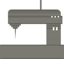 Sewing machine on white background. vector