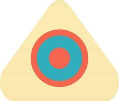 Isolated triangle tailor chalk. vector