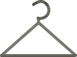 Blank hanger made by black color. vector