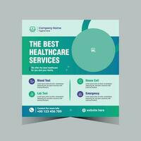 Free Vector Healthcare Service Design Template.