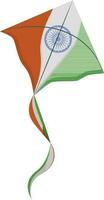 Flying kite in national flag colors. vector