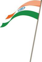 Illustration of India country flag icon. vector